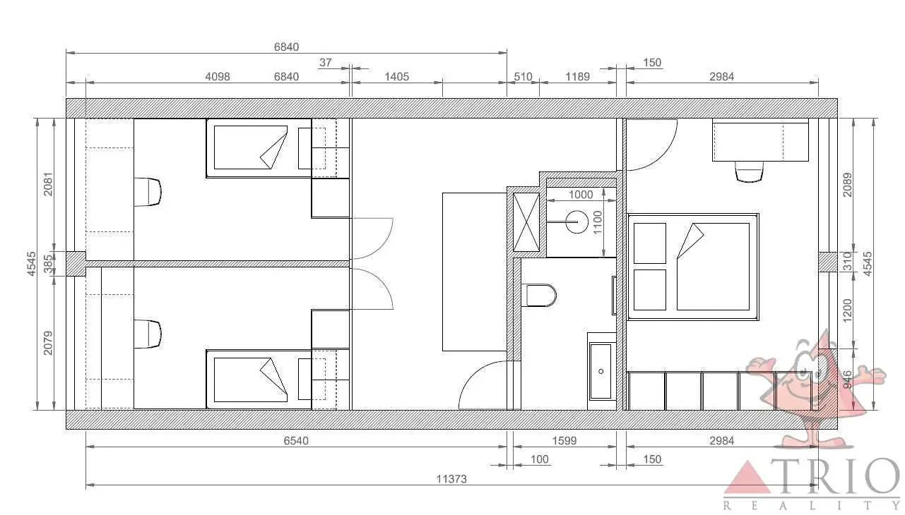 Pronájem  rodinného domu 168 m², pozemek 164 m², Učitelská, Praha 8 - Kobylisy