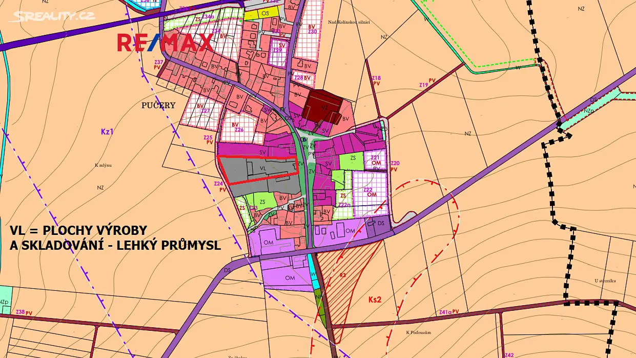 Prodej  zemědělské usedlosti 2 600 m², pozemek 11 302 m², Kořenice - Pučery, okres Kolín