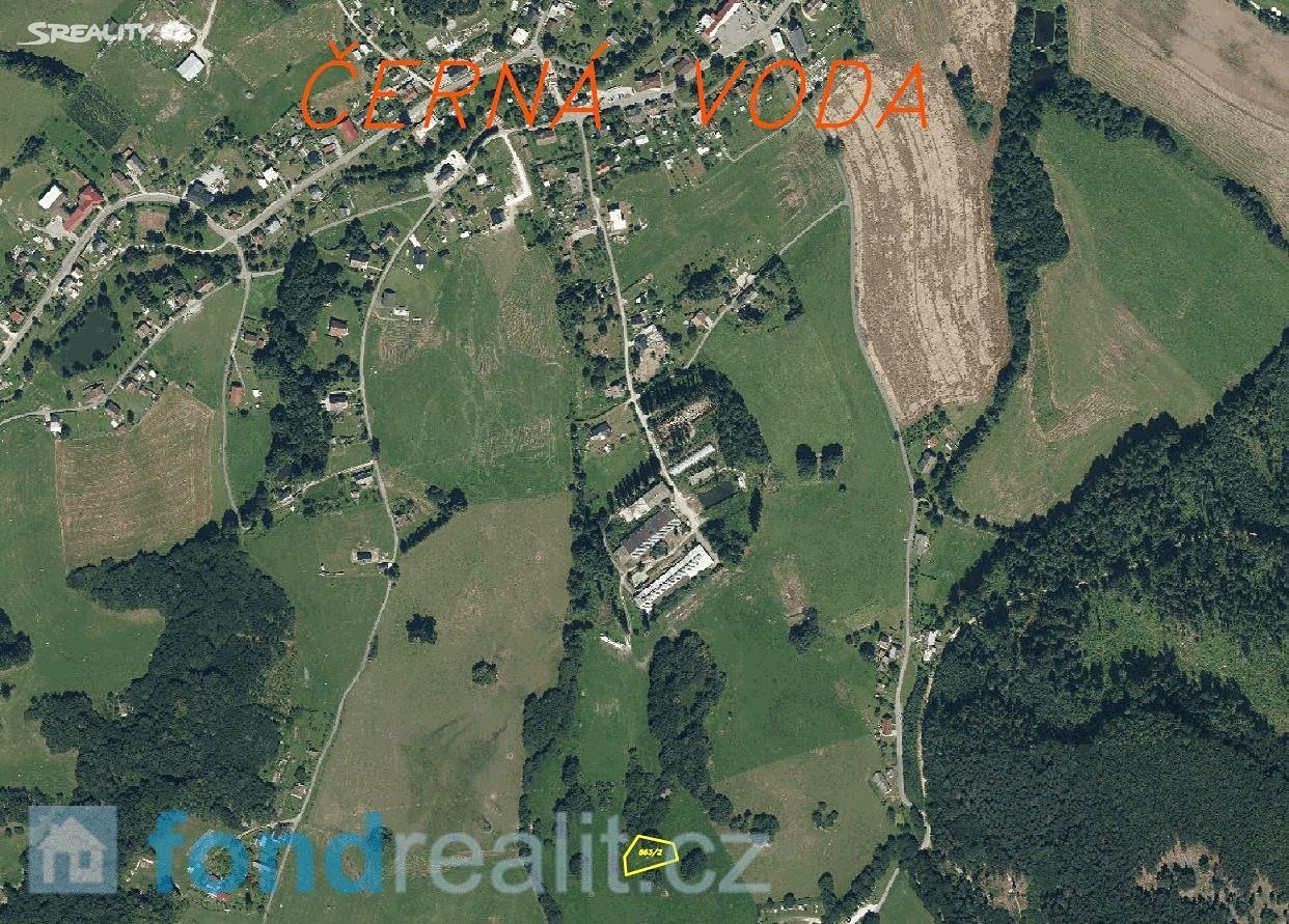 Prodej  stavebního pozemku 1 431 m², Černá Voda, okres Jeseník