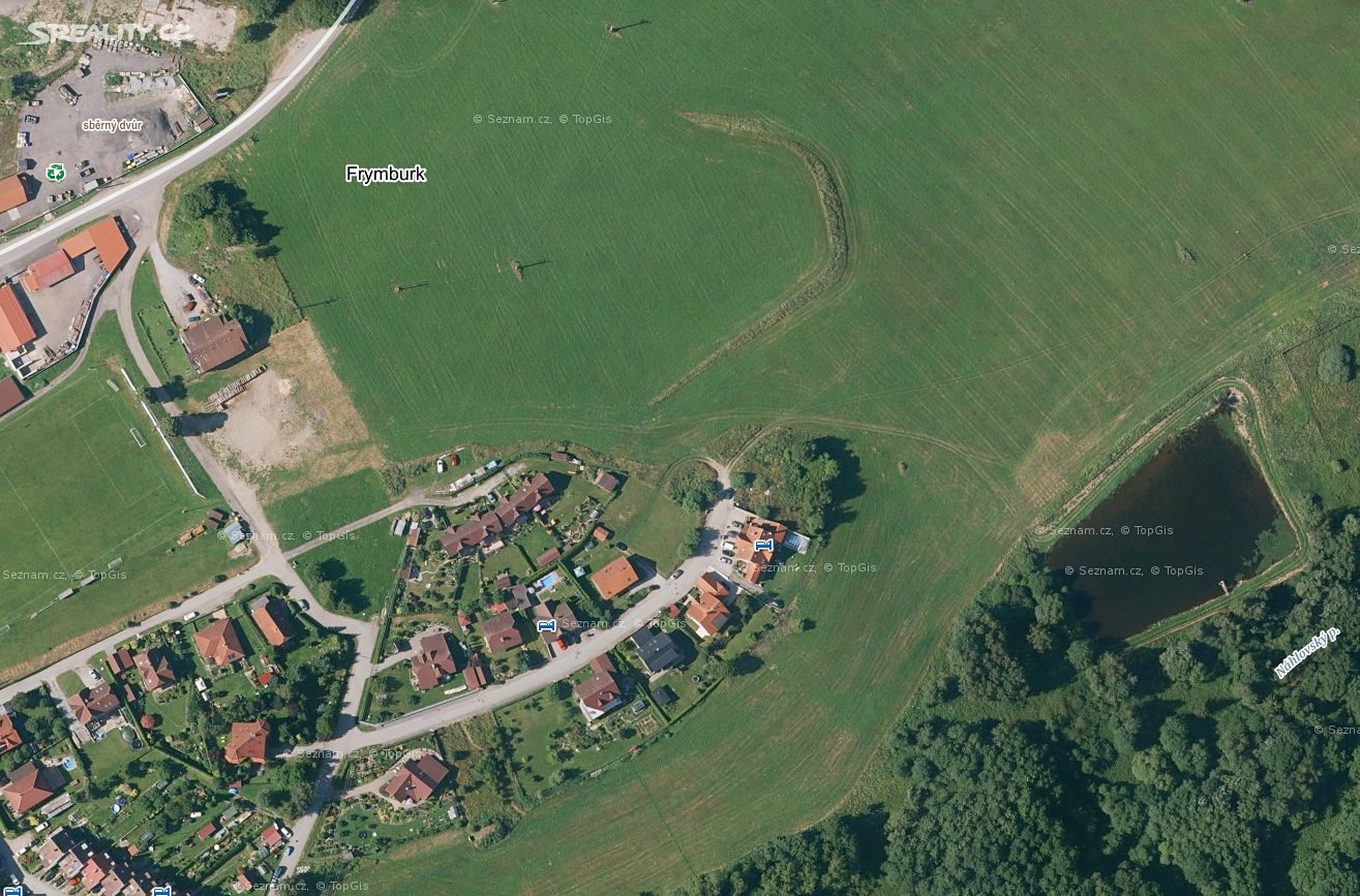 Prodej  stavebního pozemku 986 m², Frymburk, okres Český Krumlov