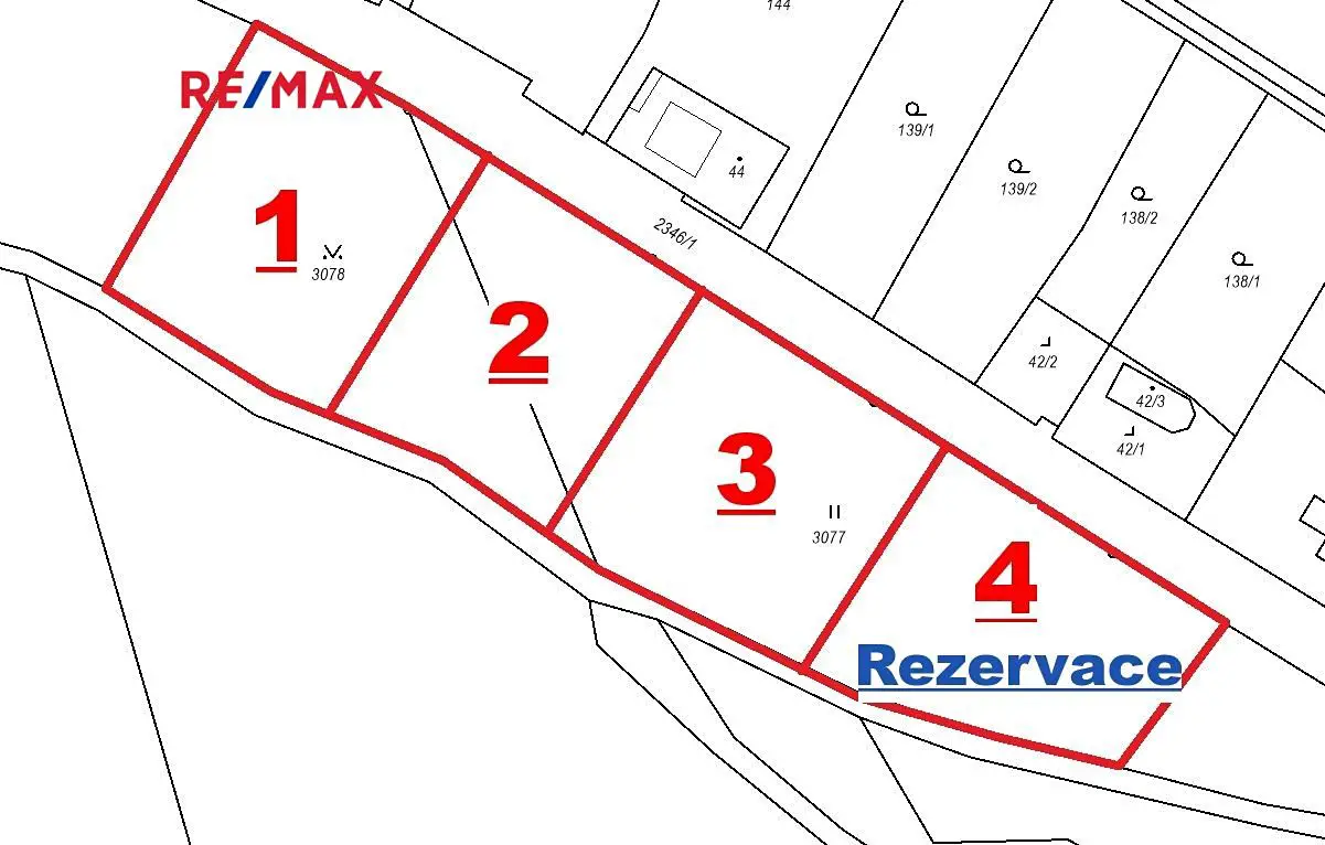 Prodej  stavebního pozemku 1 228 m², Kamenná Horka, okres Svitavy