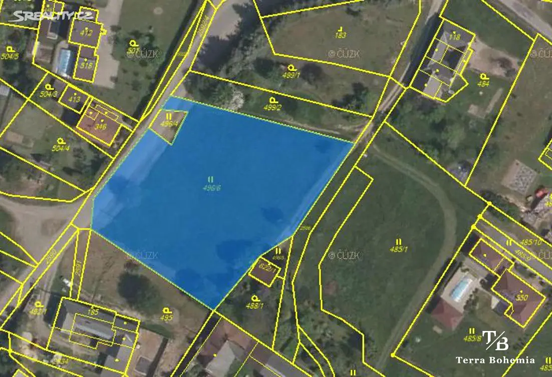 Prodej  stavebního pozemku 3 440 m², Kunčina, okres Svitavy