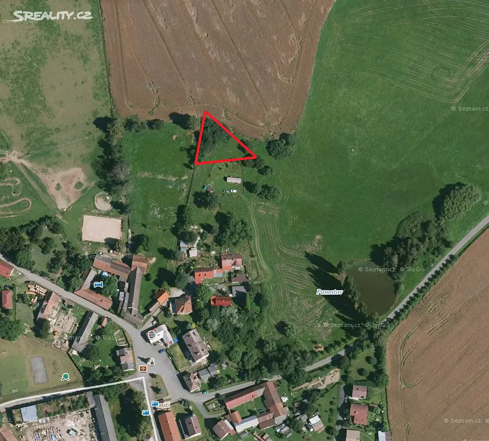 Prodej  stavebního pozemku 1 282 m², Šebířov - Vyšetice, okres Tábor