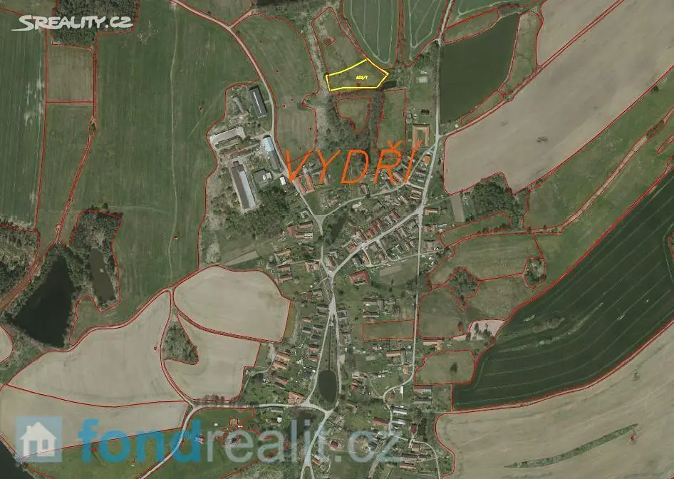Prodej  pozemku 5 412 m², Vydří, okres Jindřichův Hradec