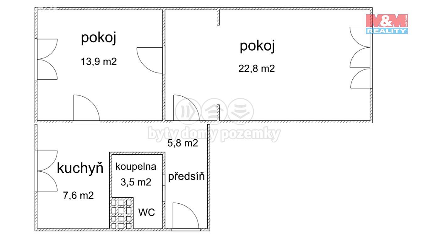 Pronájem bytu 2+1 54 m², Zelenečská, Praha 9 - Hloubětín