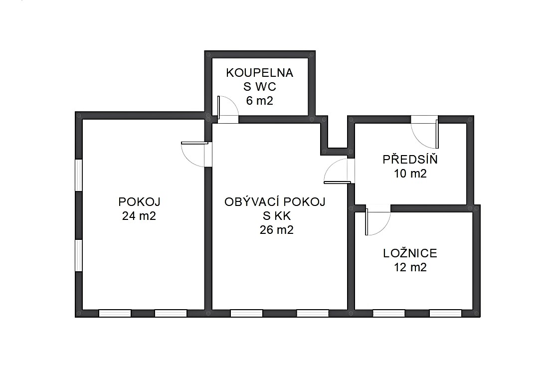 Pronájem bytu 3+kk 78 m², Slovanská, Liberec - Liberec XXV-Vesec