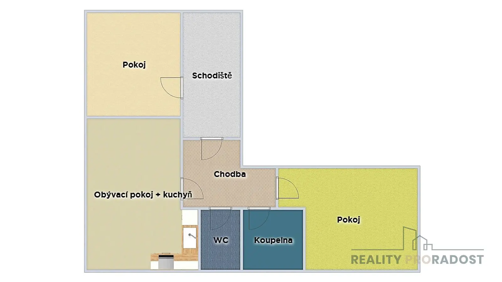 Pronájem bytu 3+kk 80 m², Štěpánov, okres Olomouc
