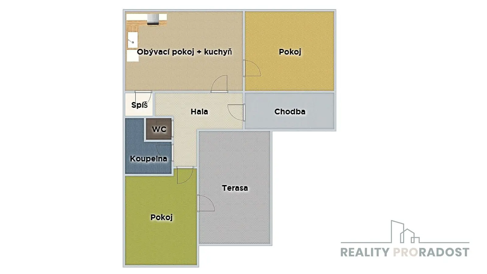 Pronájem bytu 3+kk 90 m², Štěpánov, okres Olomouc