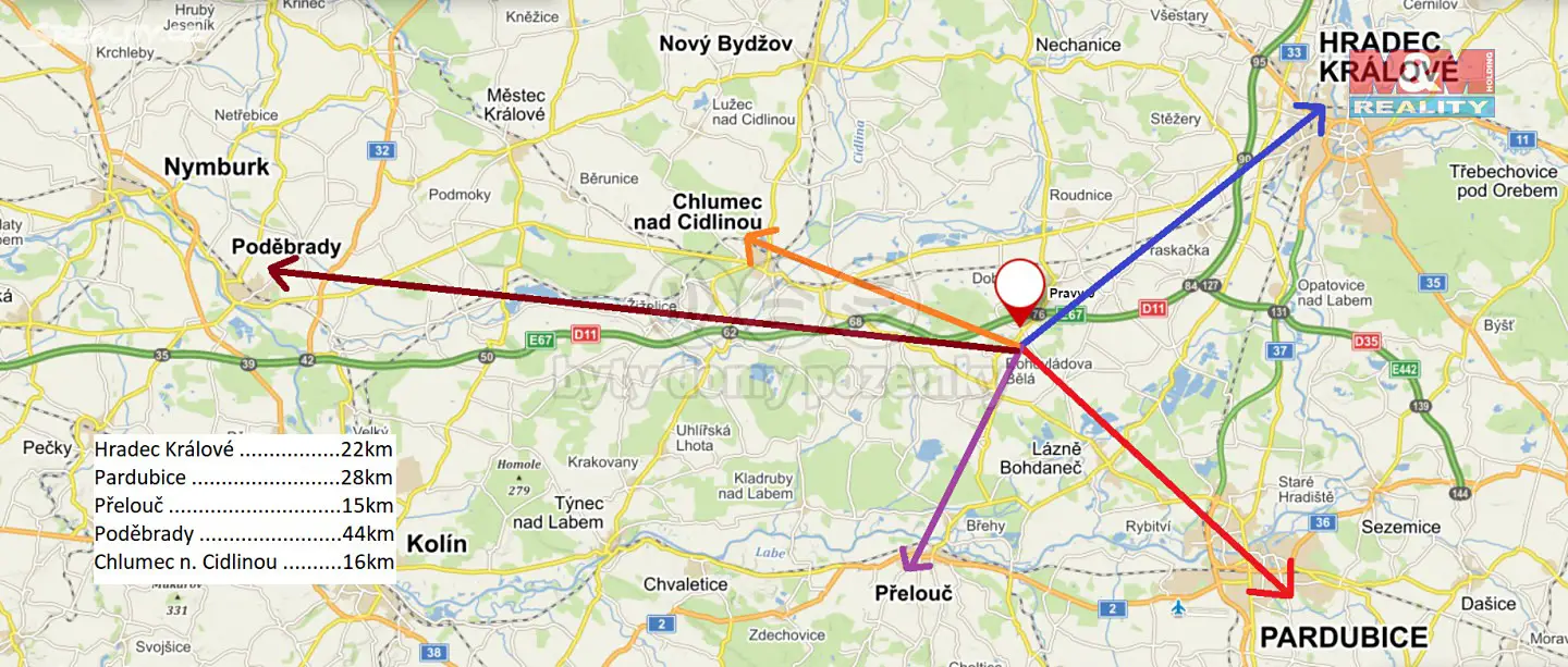 Pronájem  rodinného domu 110 m², pozemek 110 m², Pravy, okres Pardubice