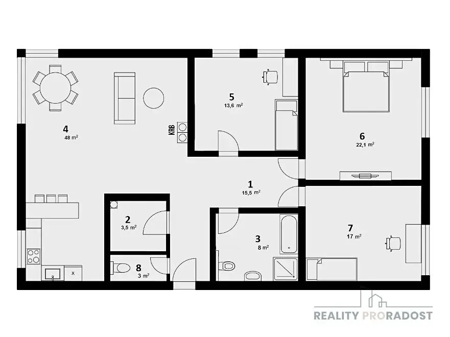 Prodej bytu 3+1 131 m², Praha 4 - Točná