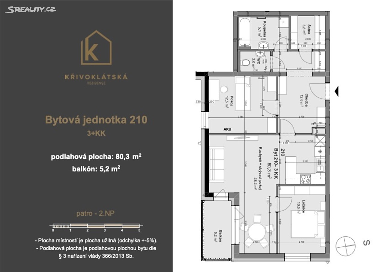 Prodej bytu 3+kk 80 m², Křivoklátská, Nové Strašecí