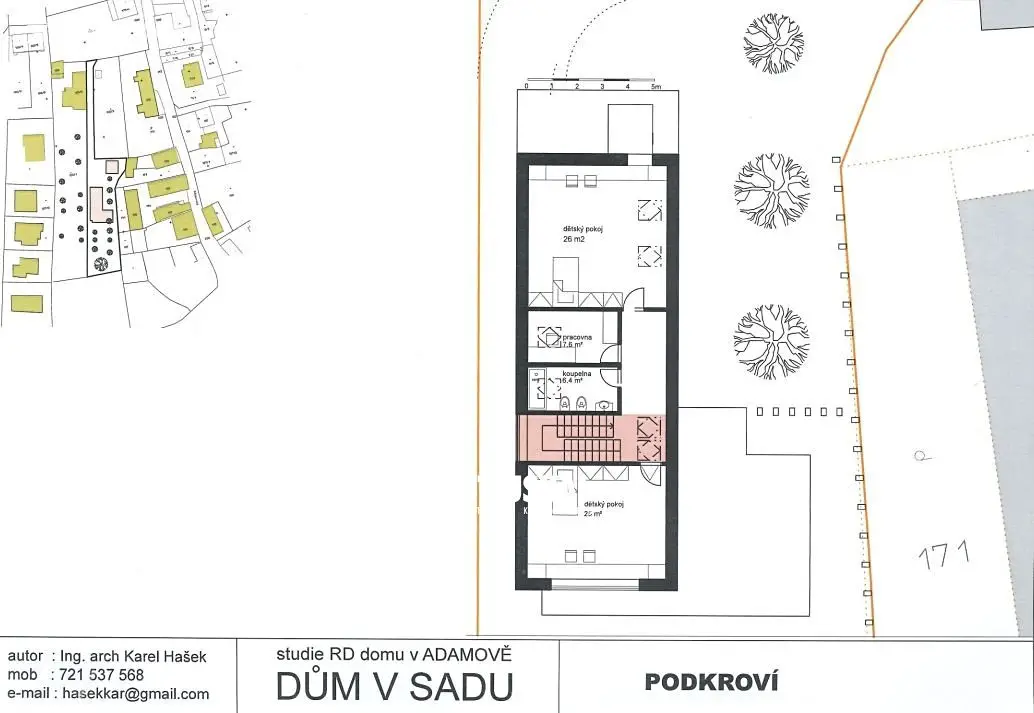 Prodej  stavebního pozemku 1 134 m², Adamov, okres České Budějovice