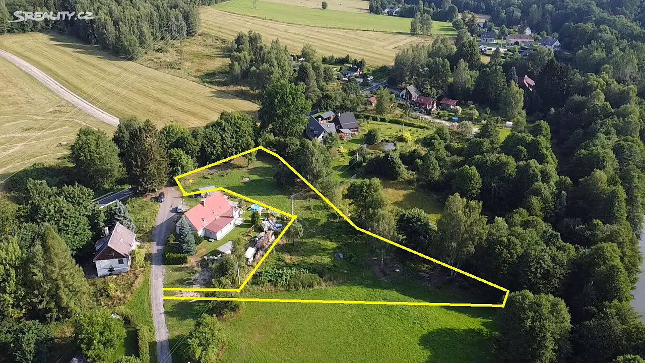 Prodej  stavebního pozemku 3 293 m², Nová Ves - Mlýnice, okres Liberec