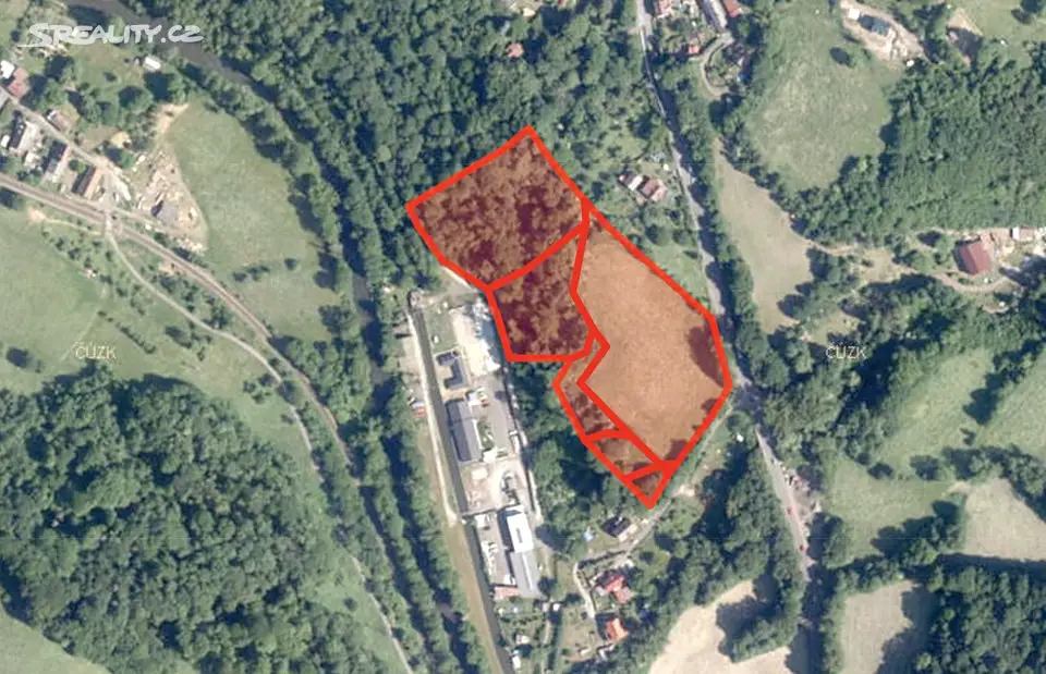 Prodej  pole 12 366 m², Děčín, okres Děčín