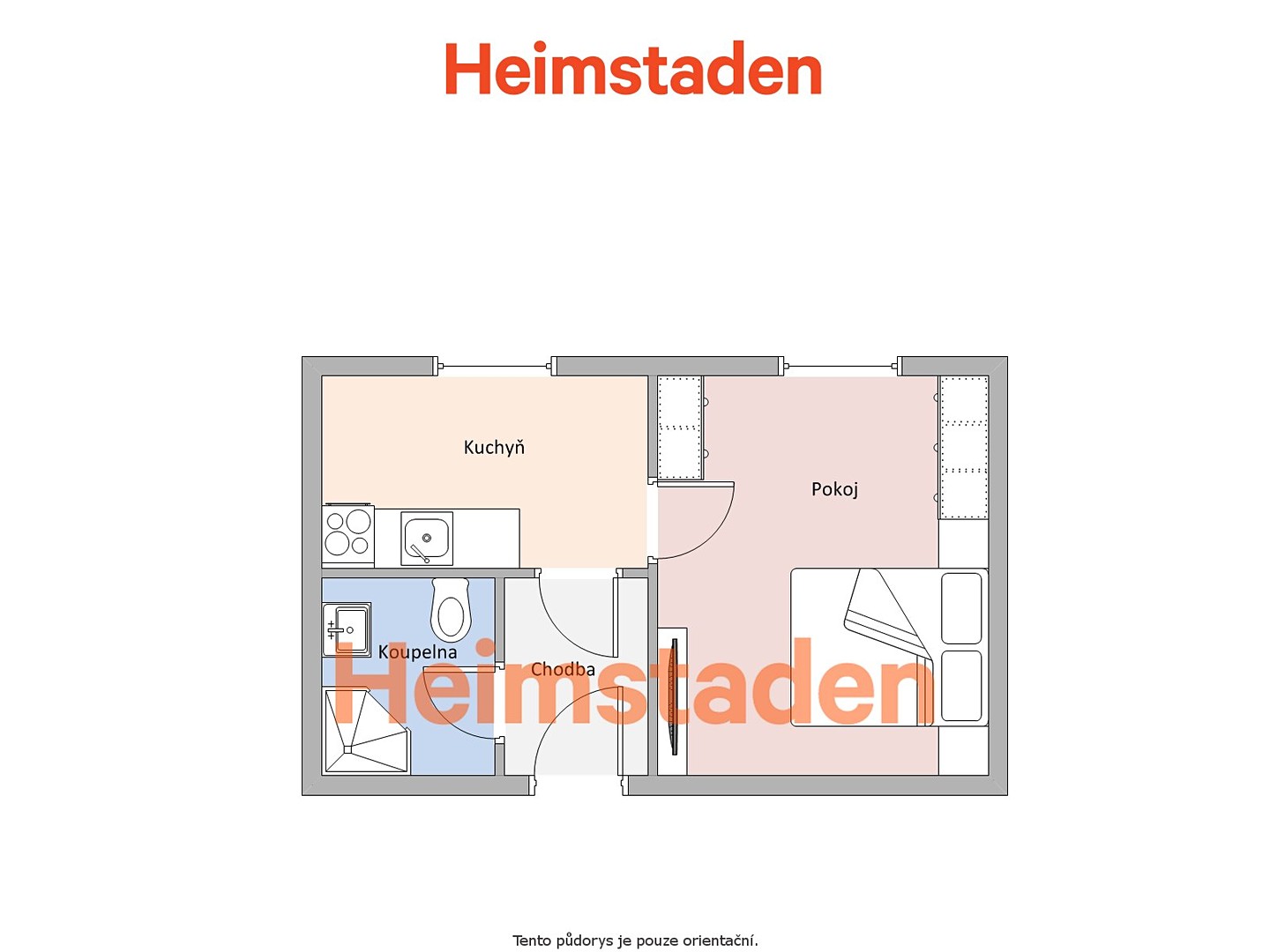 Pronájem bytu 1+1 28 m², Severní, Hlučín