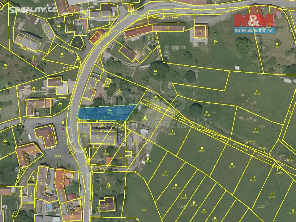 Prodej  stavebního pozemku 646 m², Dřešín, okres Strakonice