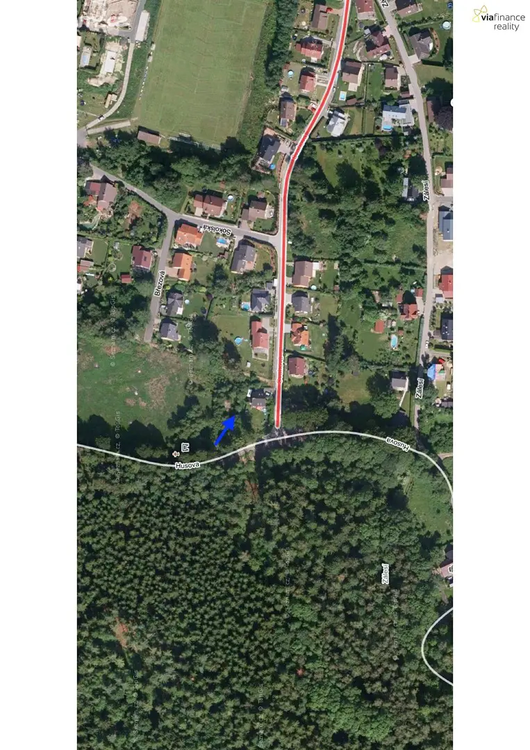 Prodej  stavebního pozemku 900 m², Rychnov u Jablonce nad Nisou, okres Jablonec nad Nisou