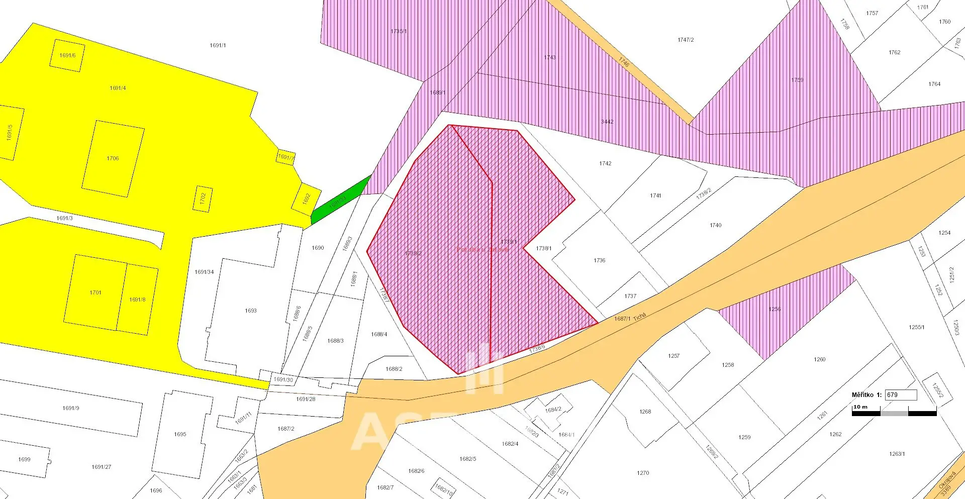 Prodej  komerčního pozemku 4 573 m², Orlová - Poruba, okres Karviná