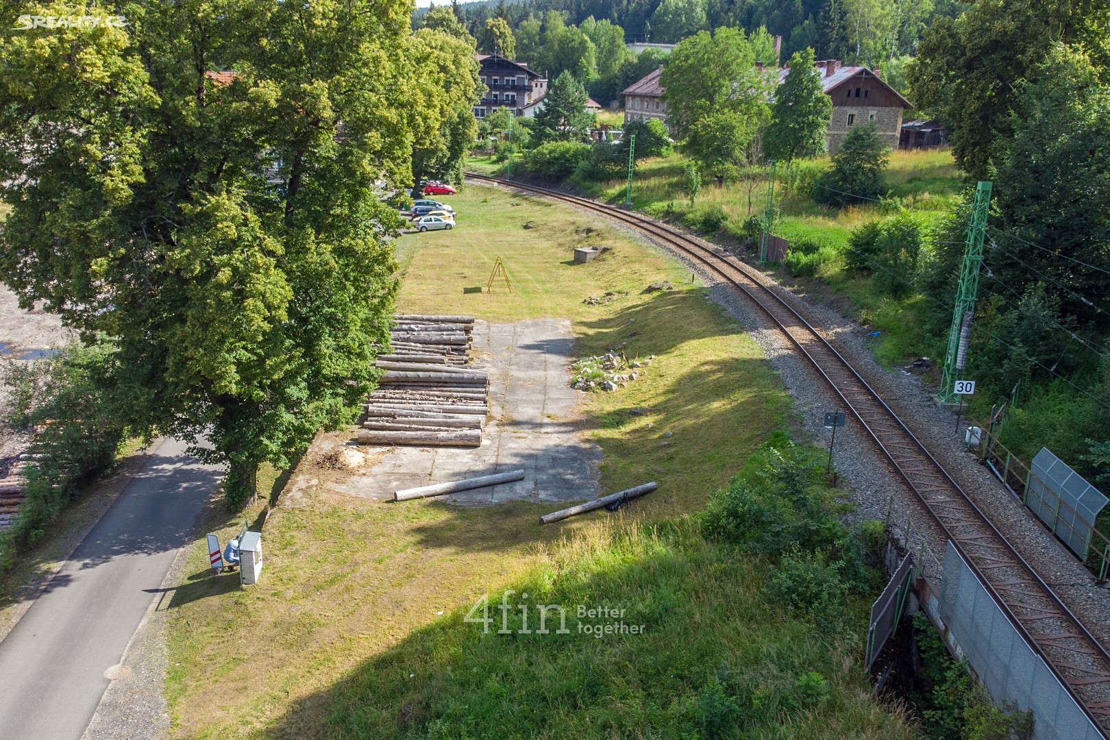 Prodej  komerčního pozemku 1 454 m², Loučovice, okres Český Krumlov