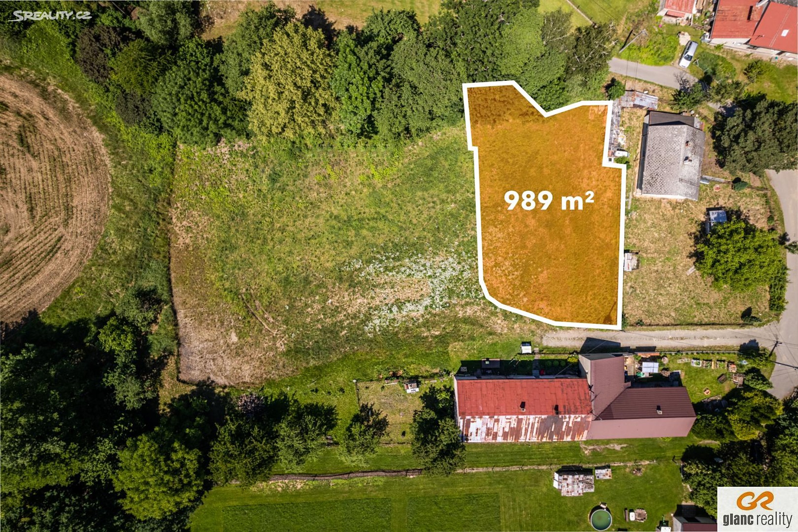 Prodej  stavebního pozemku 989 m², Jistebník, okres Nový Jičín