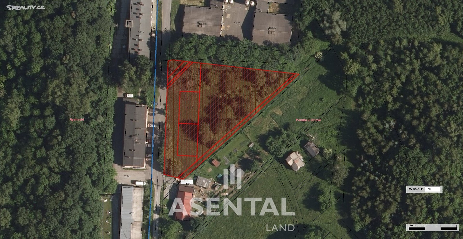 Prodej  stavebního pozemku 3 471 m², Orlová - Poruba, okres Karviná