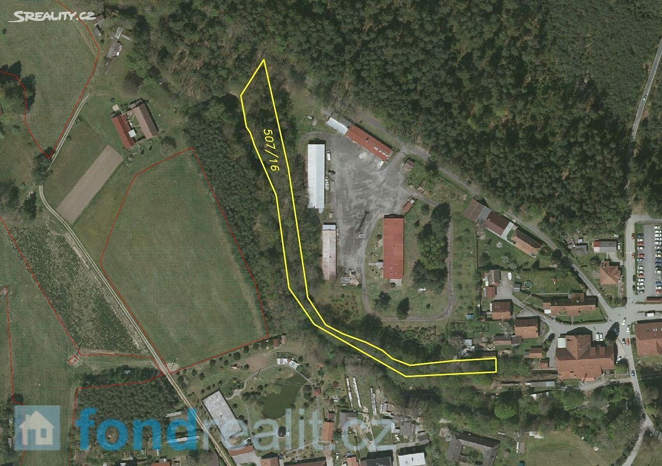 Prodej  pozemku 3 324 m², Hamr, okres Jindřichův Hradec