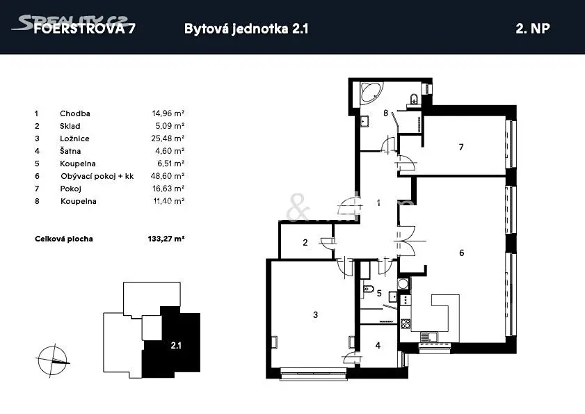 Prodej bytu 3+1 134 m², Praha 10 - Strašnice