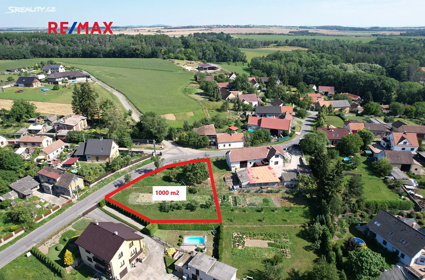 Prodej  stavebního pozemku 1 000 m², Košátky, okres Mladá Boleslav