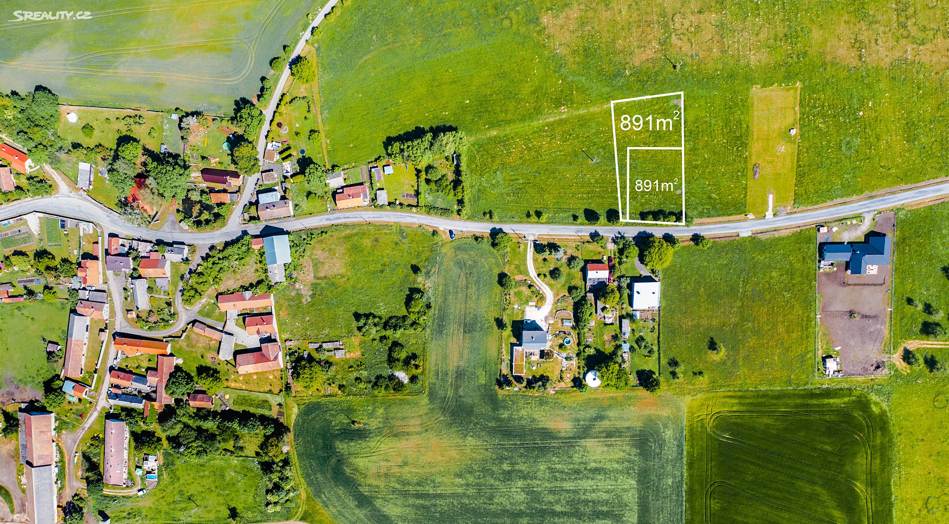 Prodej  stavebního pozemku 1 782 m², Libomyšl - Želkovice, okres Beroun