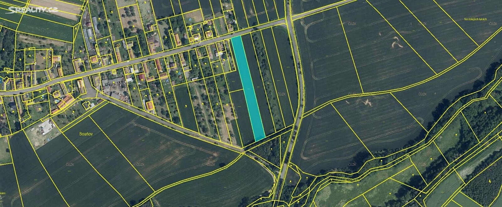 Prodej  komerčního pozemku 2 048 m², Souňov, okres Kutná Hora