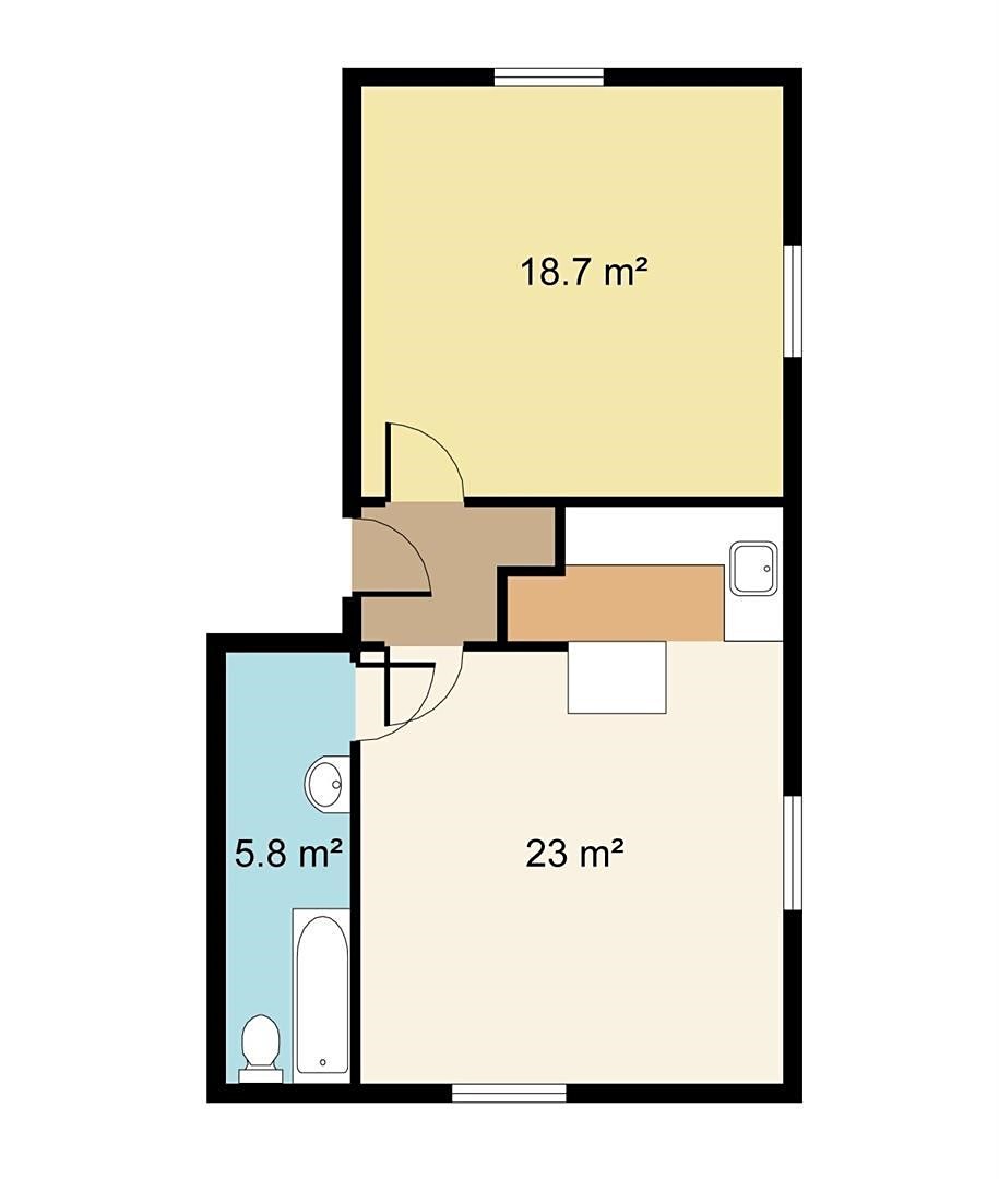 Pronájem bytu 2+kk 53 m², Školní, Skuteč