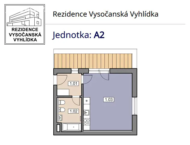 Prodej bytu 1+kk 35 m², Vysočanská, Praha 9 - Vysočany