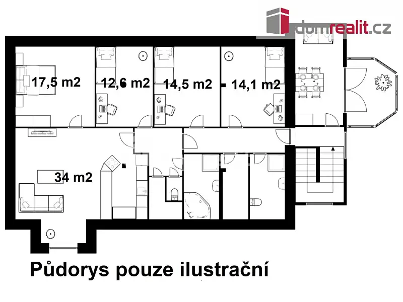 Prodej  rodinného domu 125 m², pozemek 779 m², Kaplice - Blansko, okres Český Krumlov