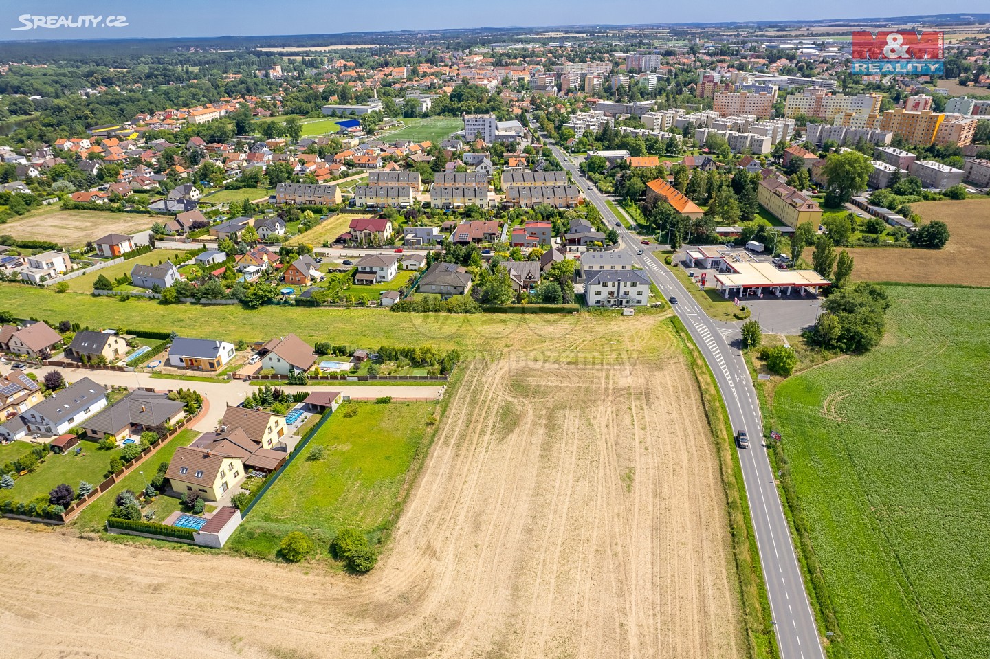 Prodej  stavebního pozemku 5 673 m², Kostelecká, Brandýs nad Labem-Stará Boleslav - Brandýs nad Labem