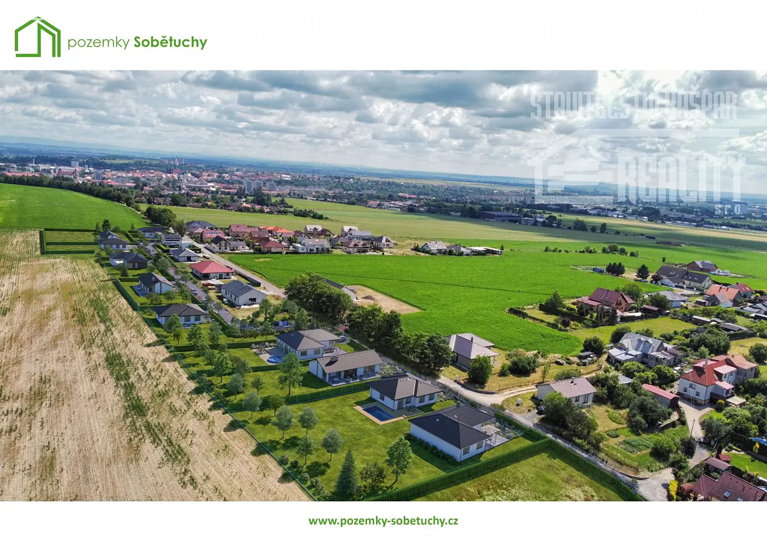 Prodej  stavebního pozemku 1 000 m², Sobětuchy, okres Chrudim