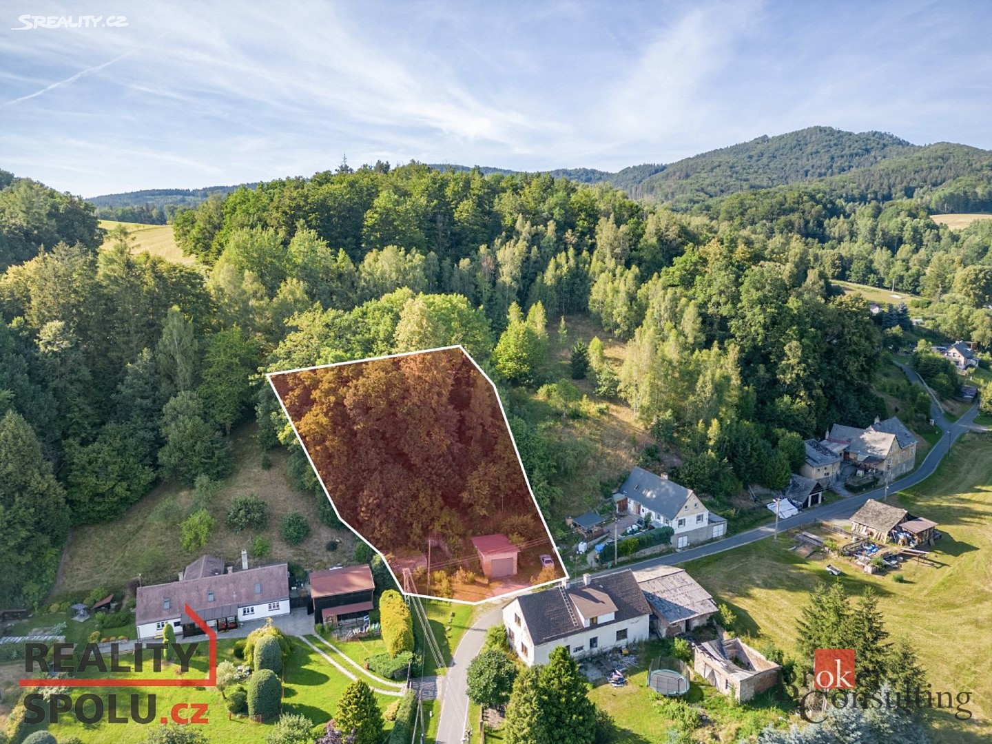 Prodej  lesa 2 089 m², Oldřichov v Hájích, okres Liberec