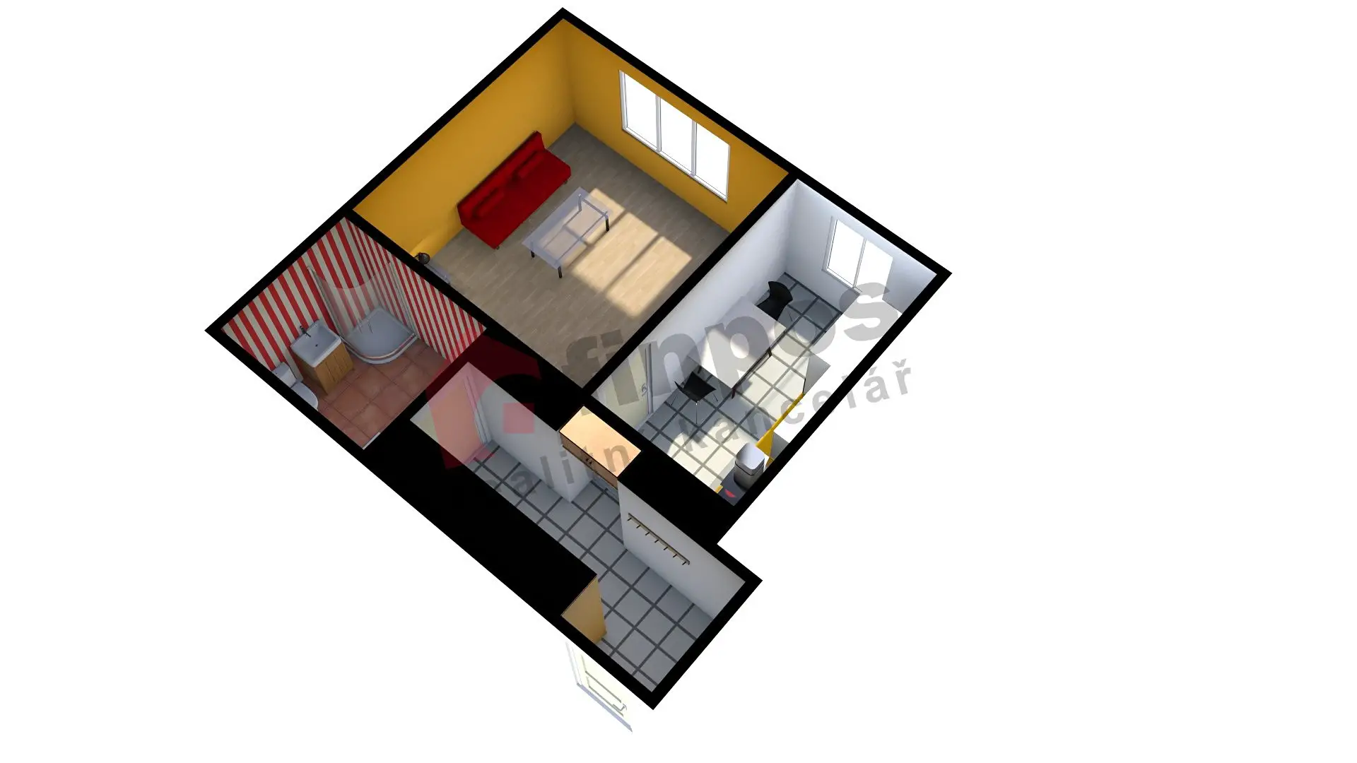 Pronájem bytu 1+1 42 m², Vrchlického, Kladno - Kročehlavy