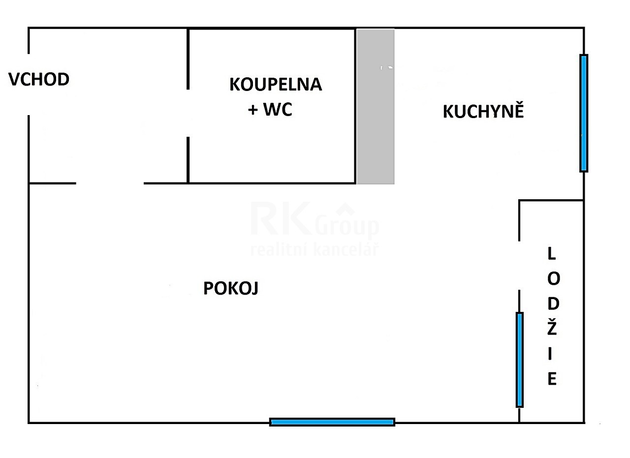 Pronájem bytu 1+1 40 m², Ronešova, Praha 9 - Černý Most