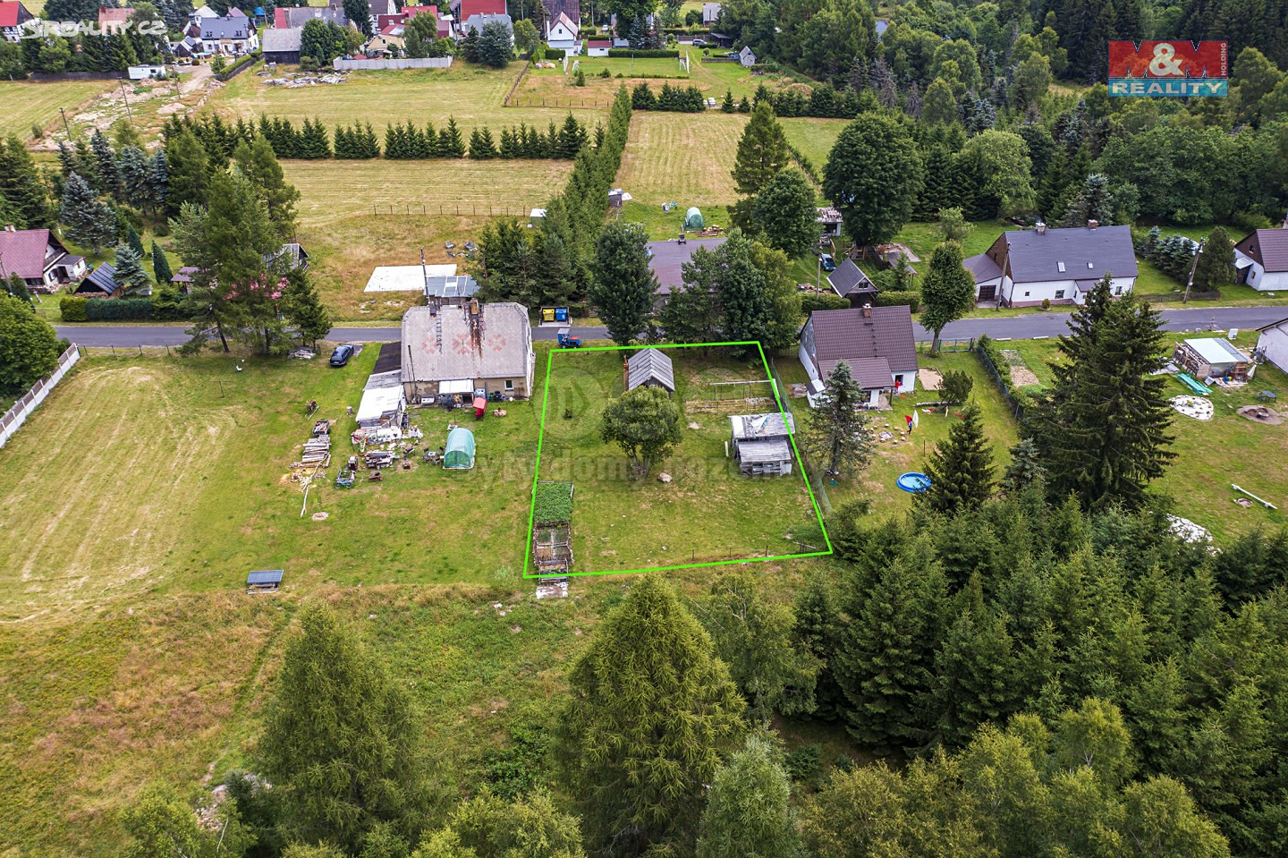 Prodej  stavebního pozemku 904 m², Kalek - Jindřichova Ves, okres Chomutov