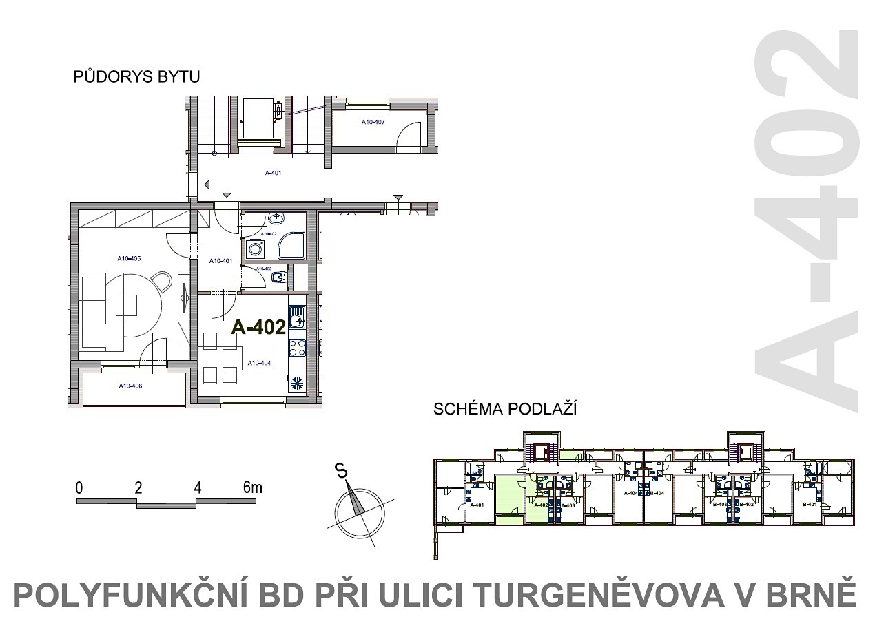 Prodej bytu 1+1 48 m², Turgeněvova, Brno - Černovice