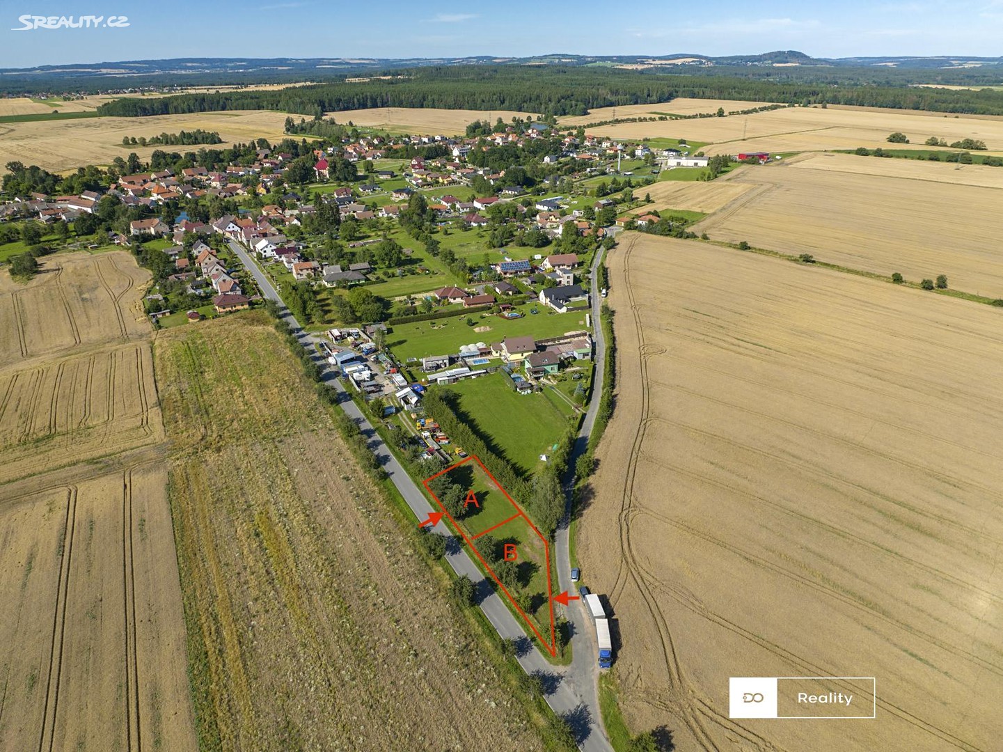 Prodej  stavebního pozemku 600 m², Myslkovice, okres Tábor
