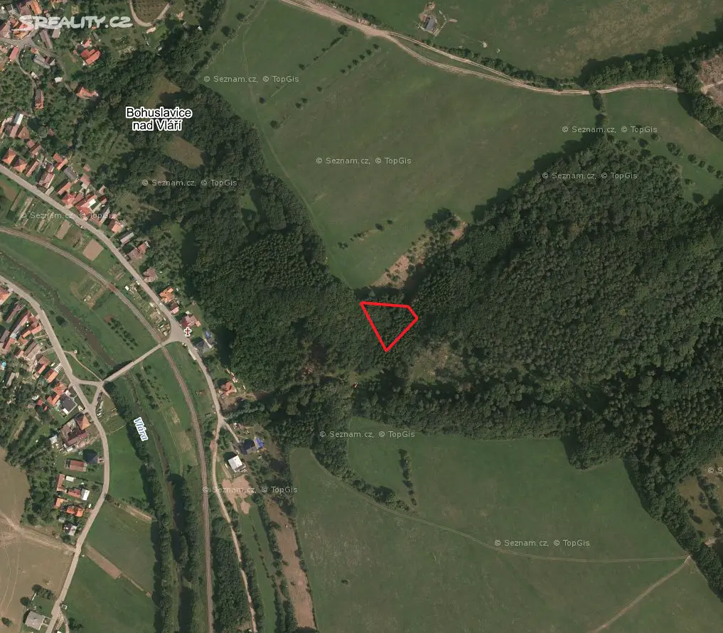 Prodej  lesa 1 287 m², Bohuslavice nad Vláří, okres Zlín