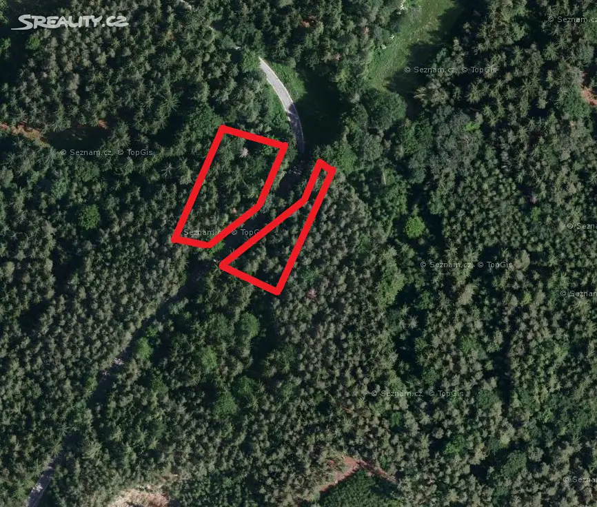 Prodej  lesa 1 622 m², Kondrac, okres Benešov