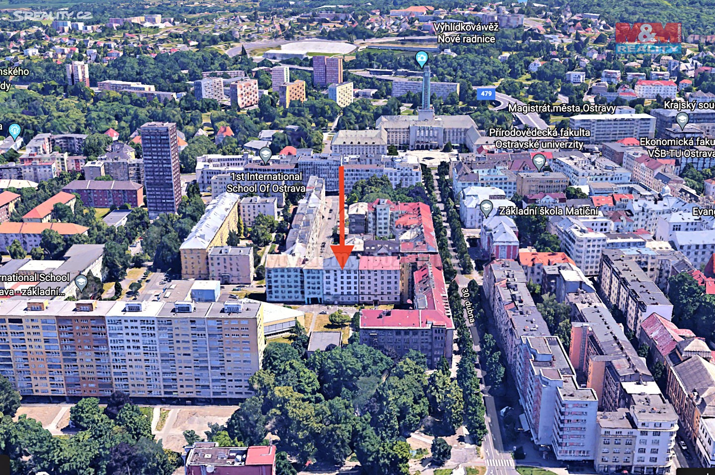 Pronájem bytu 1+1 38 m², Balcarova, Ostrava - Moravská Ostrava