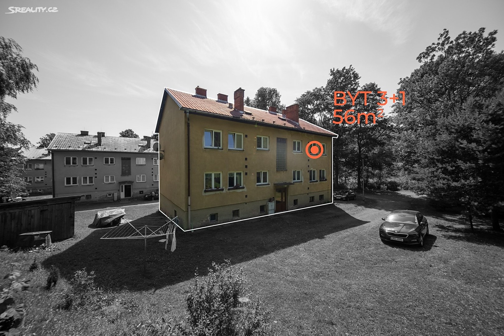 Prodej bytu 3+1 56 m², Staré Město - Nová Seninka, okres Šumperk