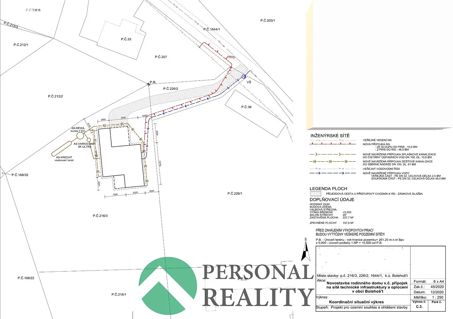 Prodej  stavebního pozemku 2 546 m², Bolehošť, okres Rychnov nad Kněžnou