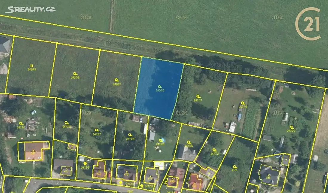 Prodej  stavebního pozemku 1 191 m², Jindřichovice, okres Sokolov