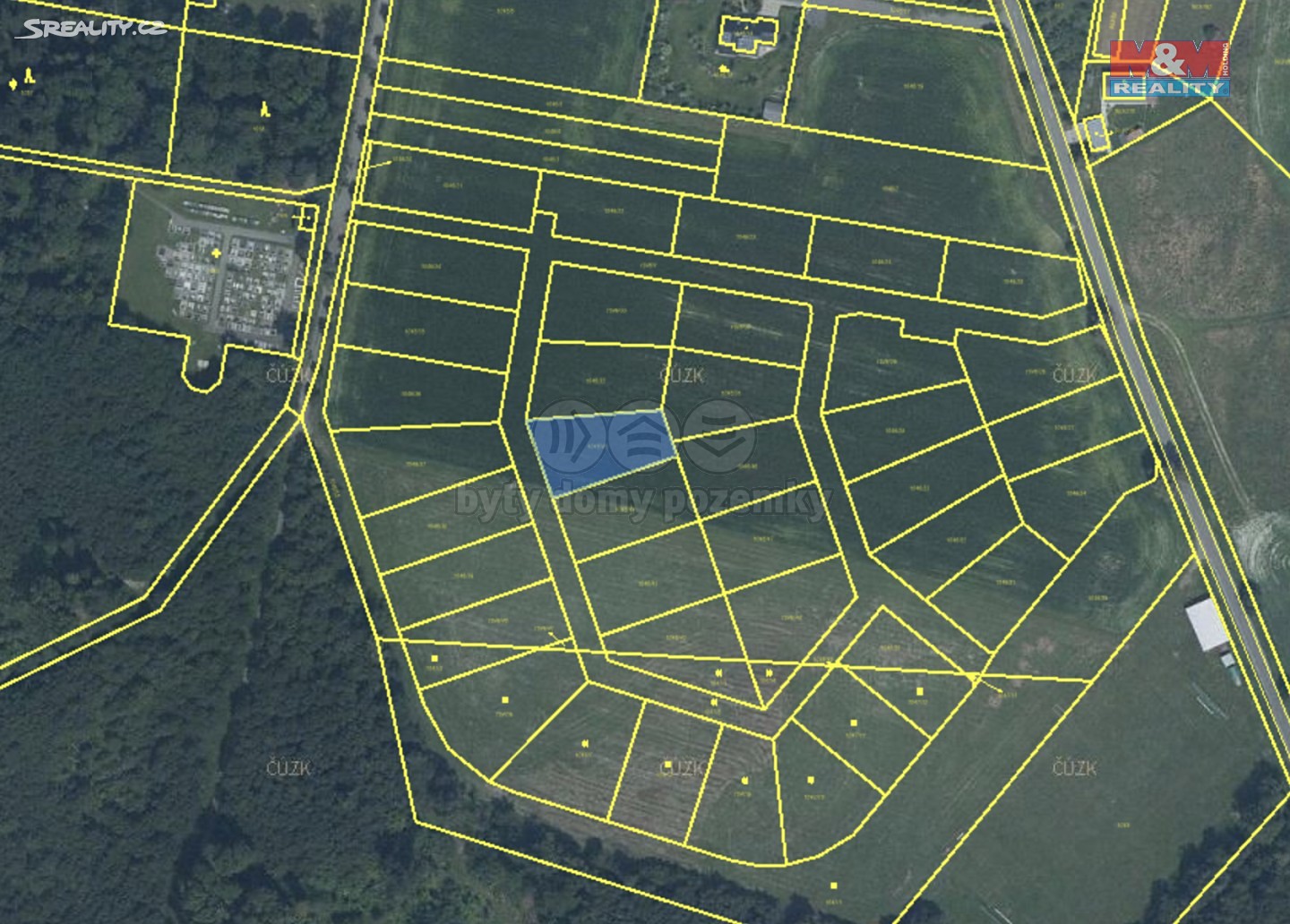 Prodej  stavebního pozemku 1 027 m², Kyjovice, okres Opava