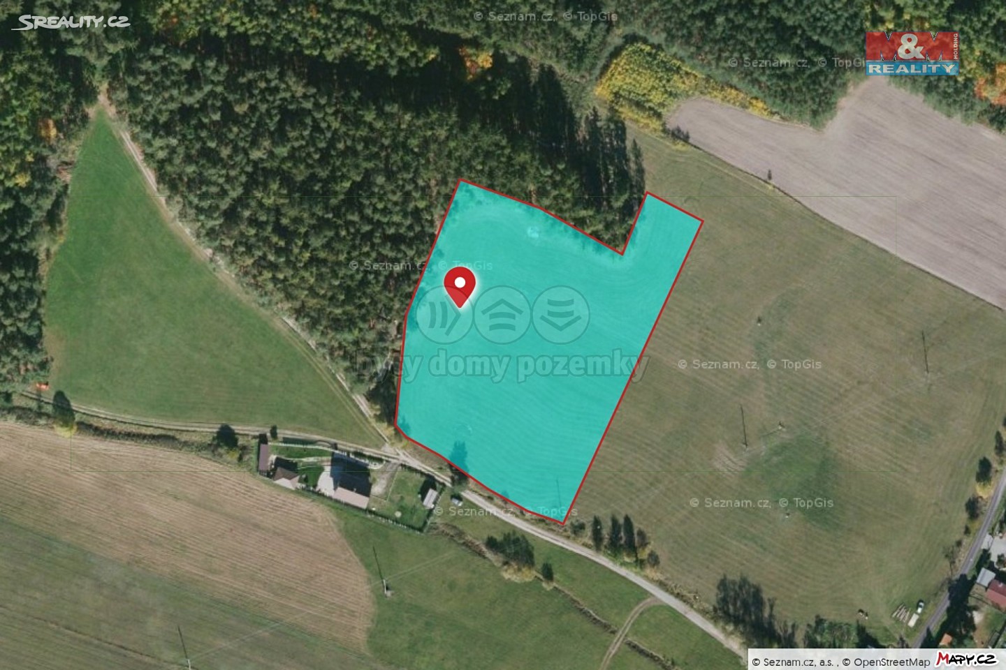 Prodej  stavebního pozemku 8 173 m², Líté, okres Plzeň-sever