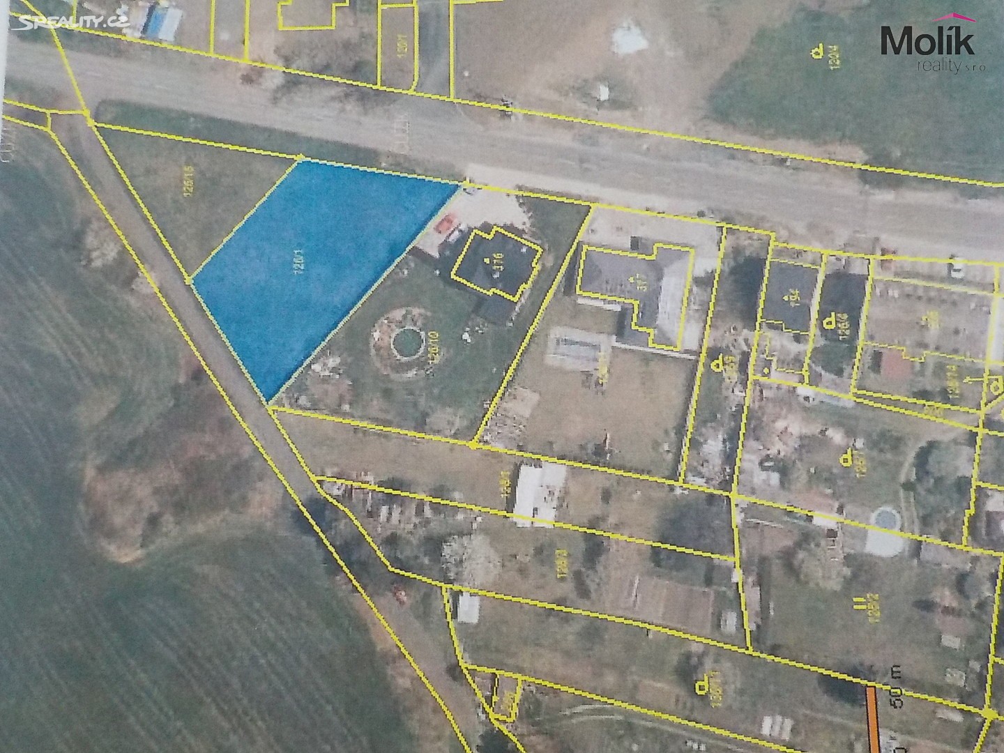 Prodej  stavebního pozemku 1 059 m², Modlany, okres Teplice